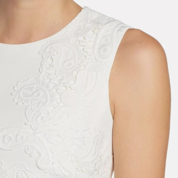 Eliza J Lace Ponte Fit & Flare Dress 0P - Picture 3 of 9